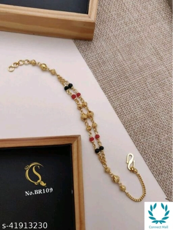 stylish breslate cum hand mangalsutra for womens - Brass American Diamond, Charm, Multipack:1